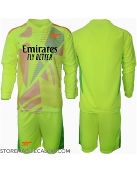 Arsenal Portiere Maglia Gara Casa Repliche 2024-25 Bambino Maniche Lunghe